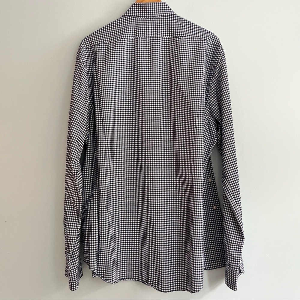 Polo Ralph Lauren Men’s Collared Button Down Gingham Cotton XXL Navy Blue White - Picture 7 of 12
